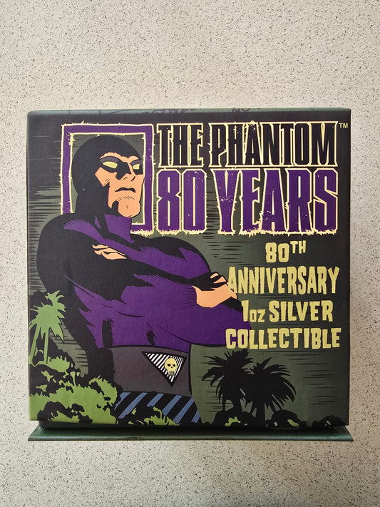 Phantom 80th Anniversary coloured 1oz - light up skull cave