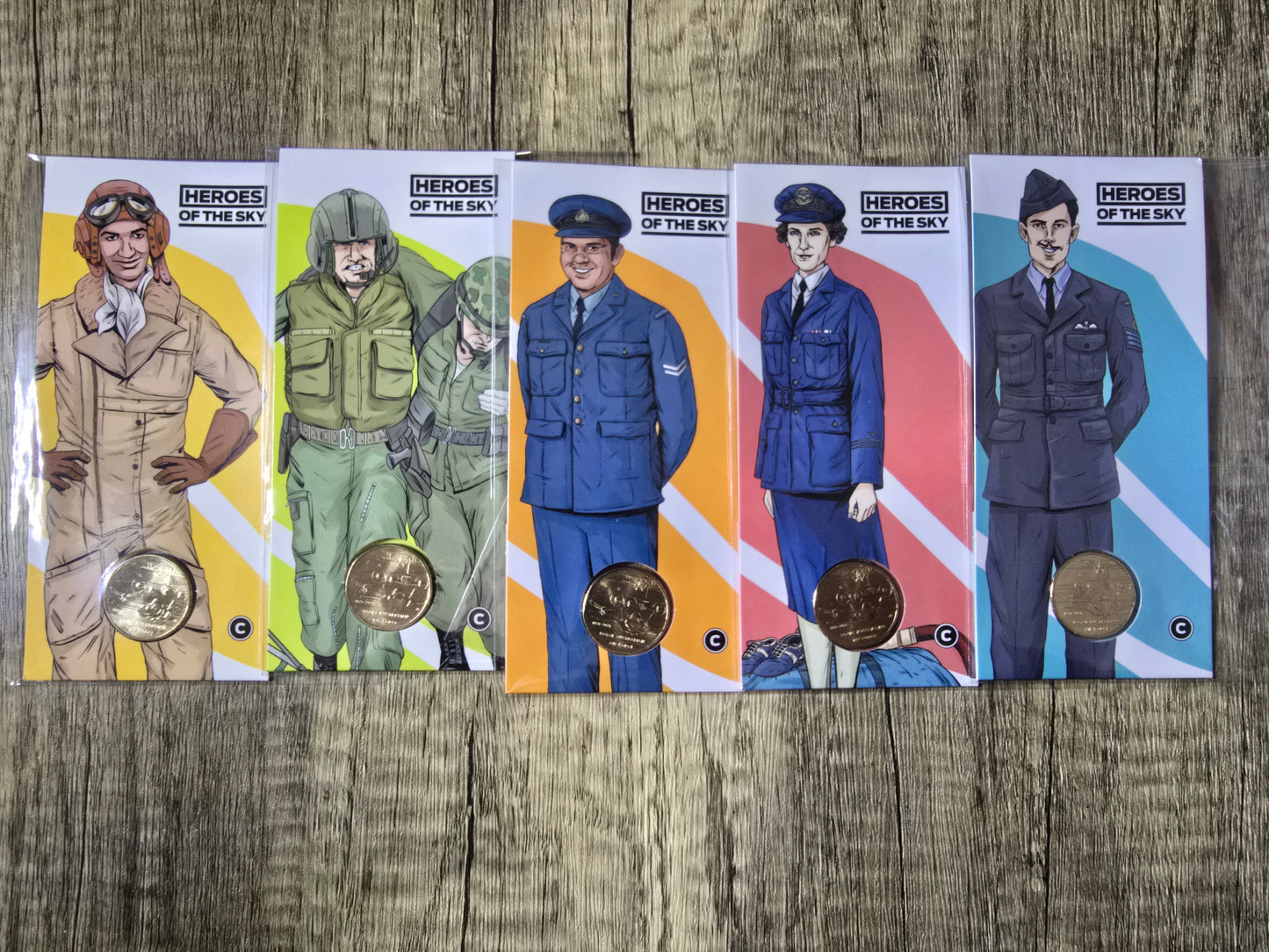 Heroes of the Sky $1 C-Mint Set 2021 (set of 5)