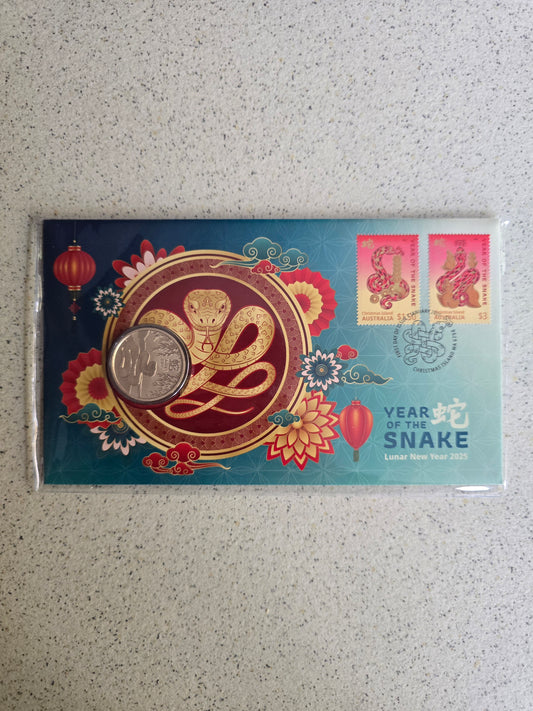 Lunar Snake 50c PM 2025 pnc