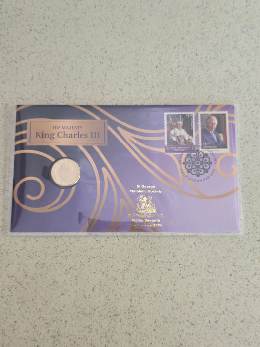 St George Philatelic 2024 KCIII PNC
