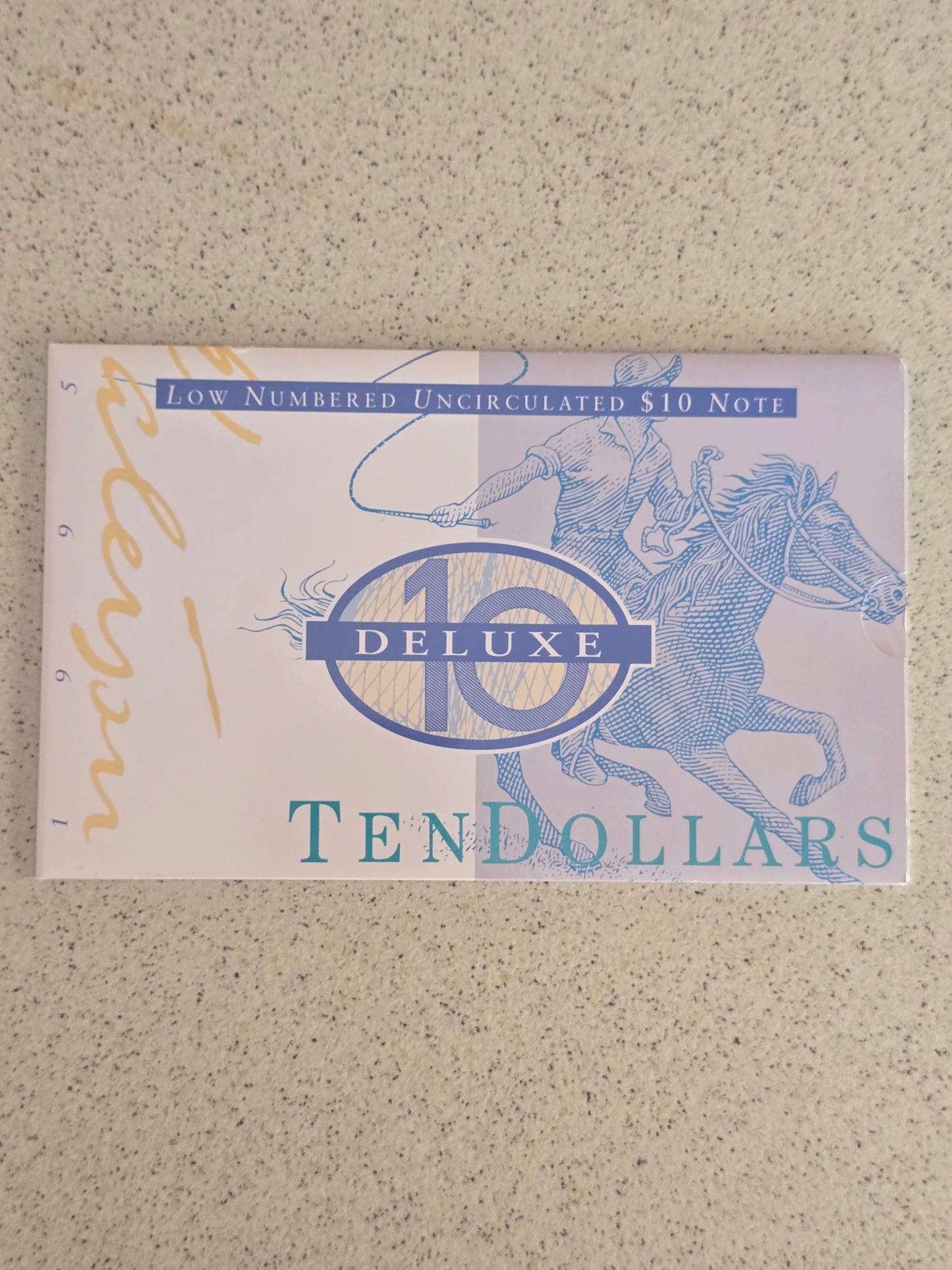 $10 Deluxe 1995 Banknote (low serial)