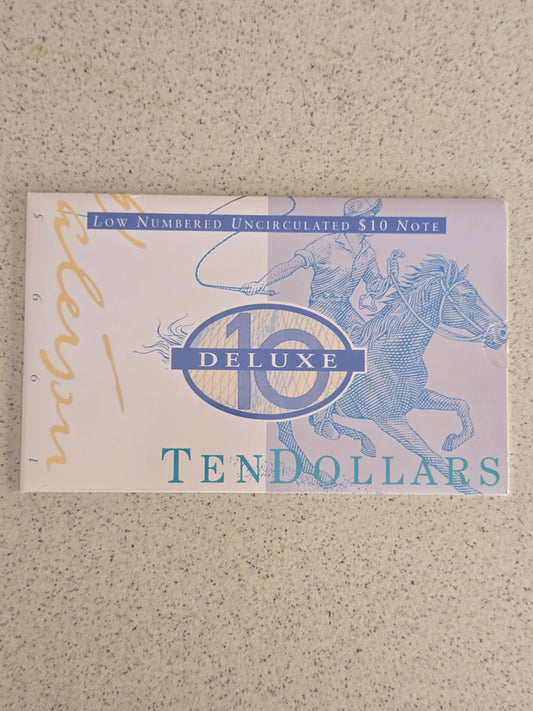 $10 Deluxe 1995 Banknote (low serial)