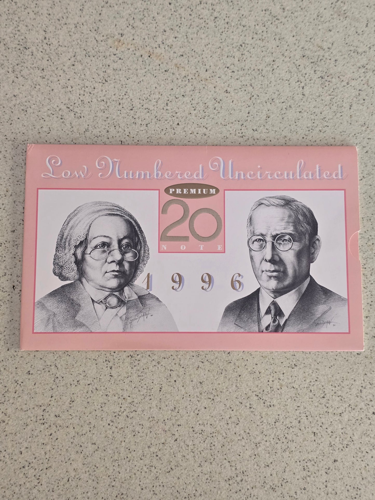 $20 Premium 1996 Red Ink Banknote (low serial)