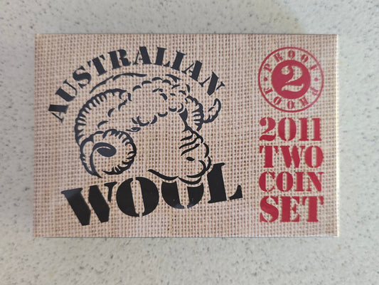 Australian Wool Proof - 2 coin 2011