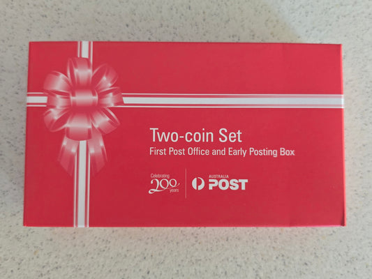 Australia Post - First Post Office/Early Posting Box 1oz Silver Proof  (2 coin set)