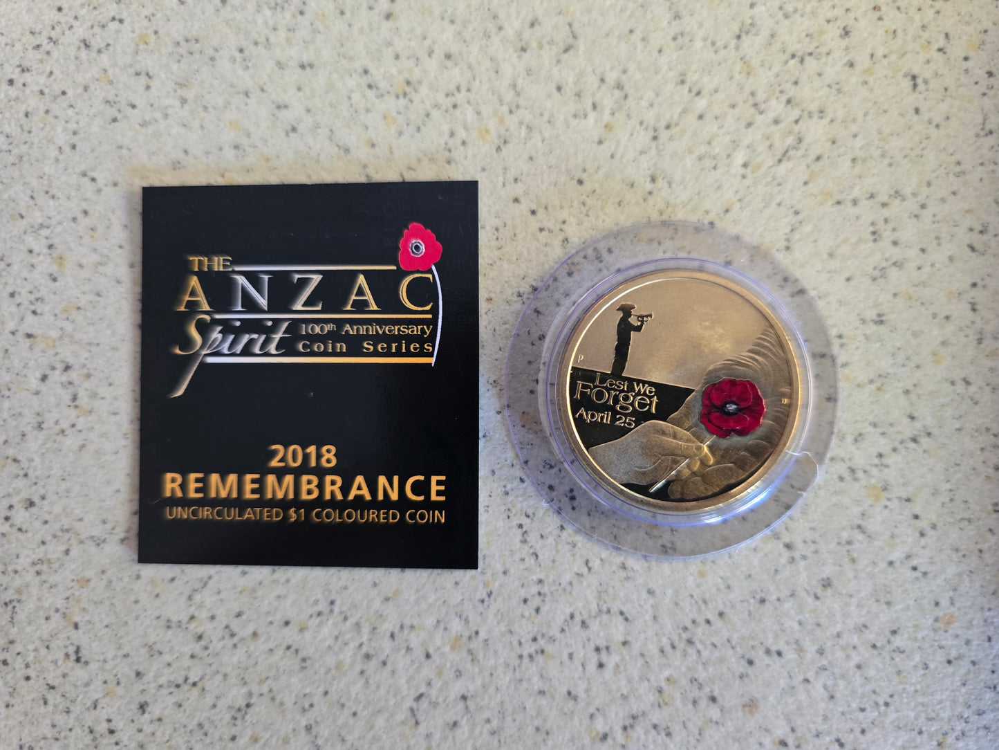 Lest We Forget $1 poppy 2018 Perth Mint