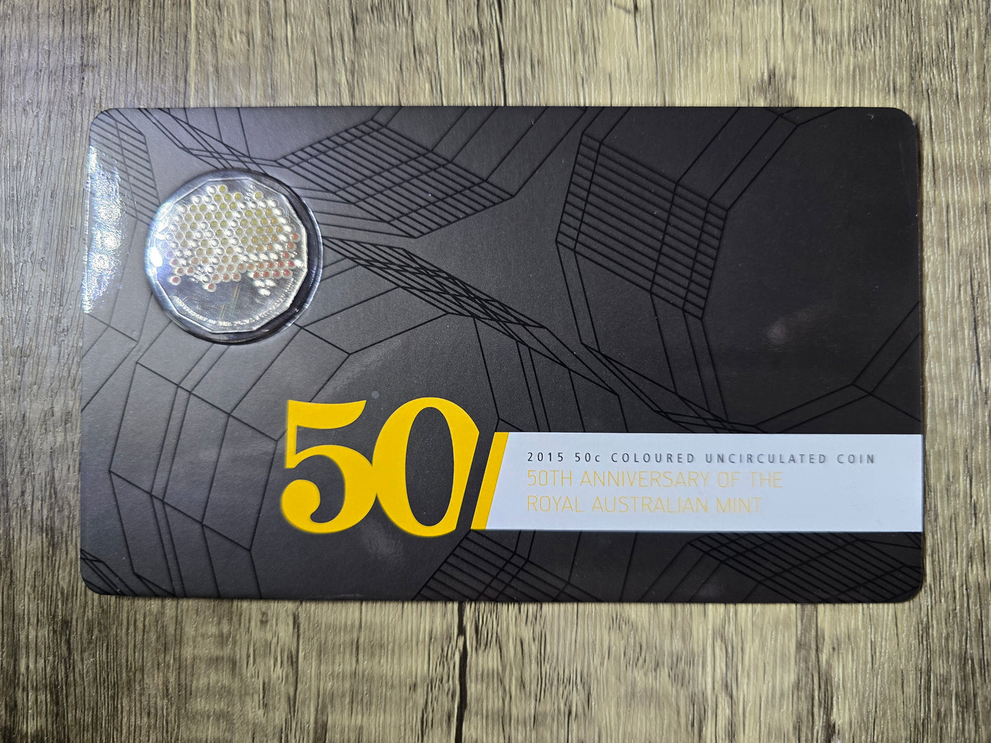 50th anniversary of RAM coloured 50c 2015