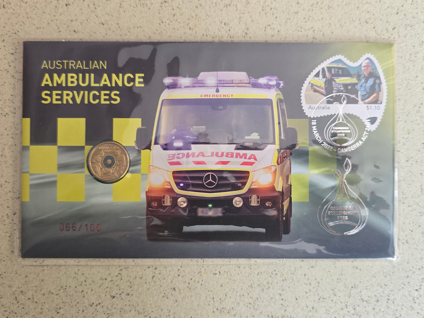 Canberra Coin & Stamp Show Supporters PNC Ambulance 2022, Silver OVP Only