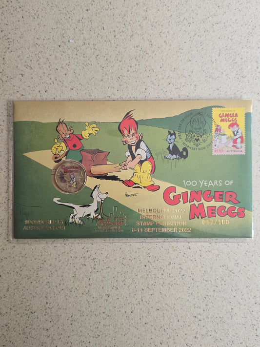 Ginger Meggs Melbourne International Stamp & Coin Show PNC 2022
