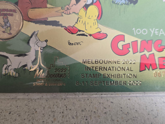 Ginger Meggs Melbourne International Stamp & Coin Show PNC 2022