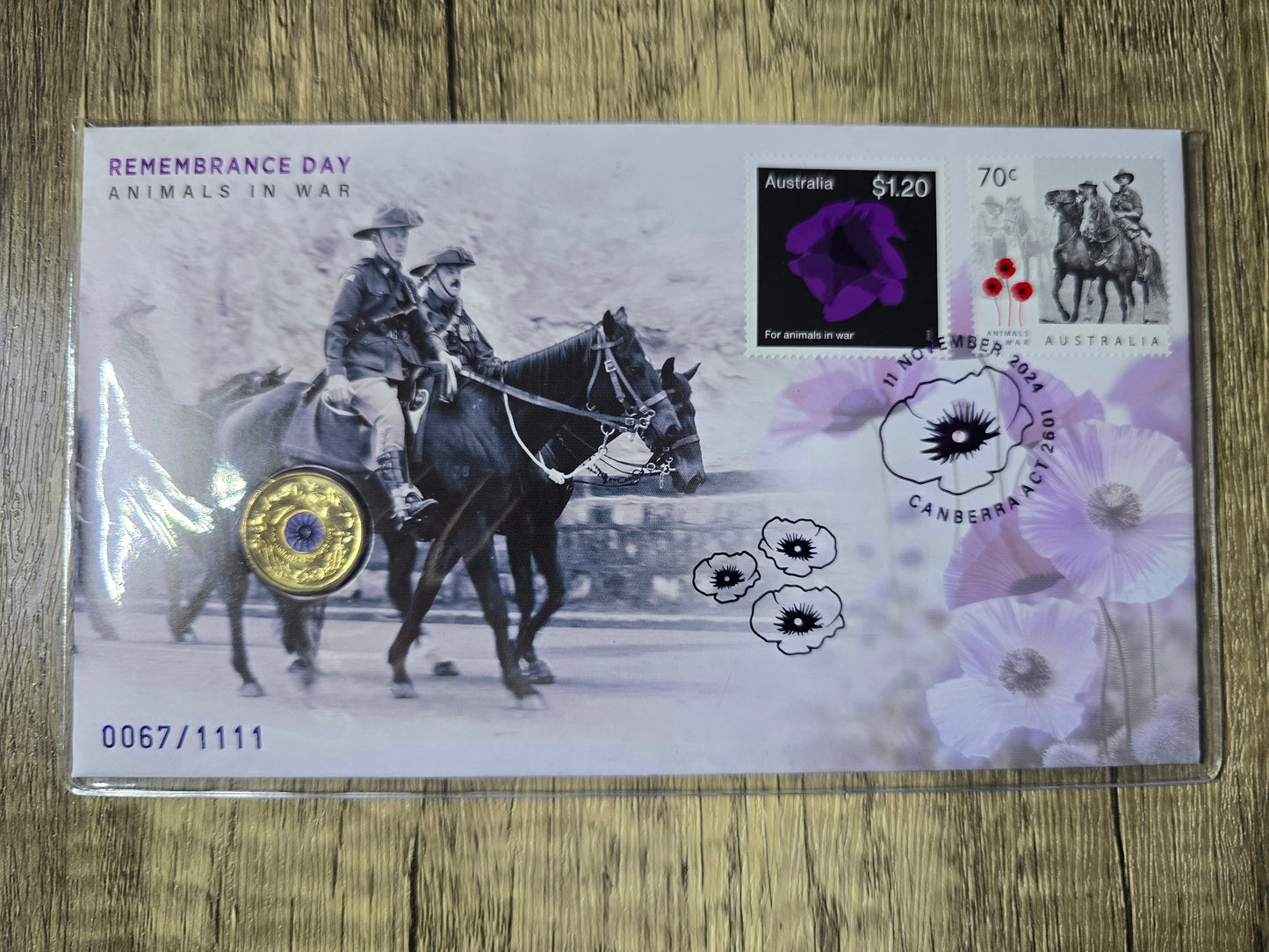 Animals In War Remembrance Impressions $2 PNC