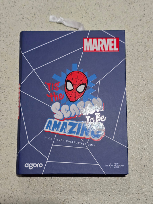 Spiderman Christmas 1oz Marvel - NZMint