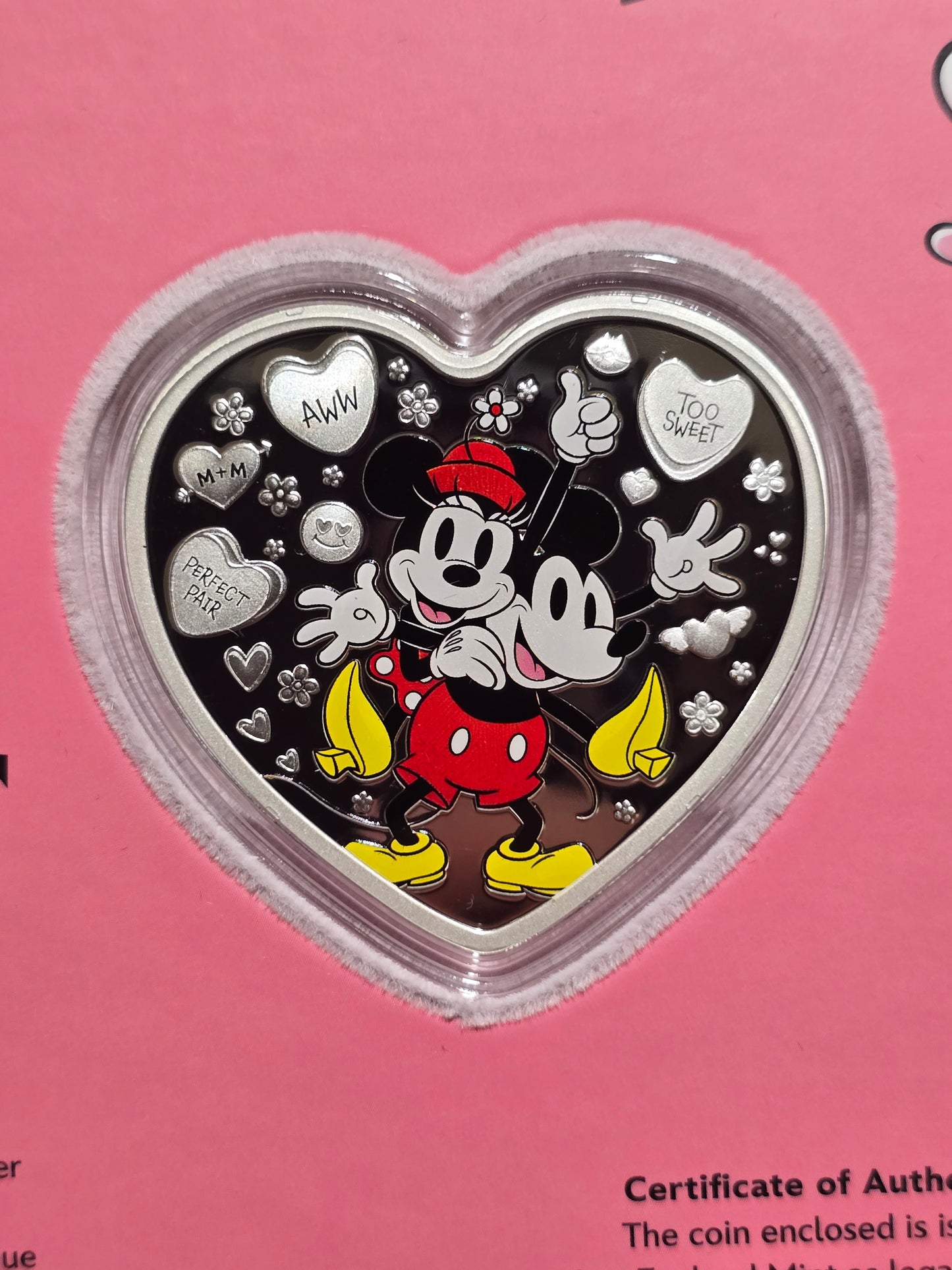 Disney Mickey-Minnie, I Love Us, 1oz NZMint