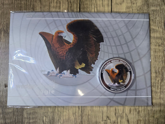 Wedge Tailed Eagle Coloured 1oz 2025