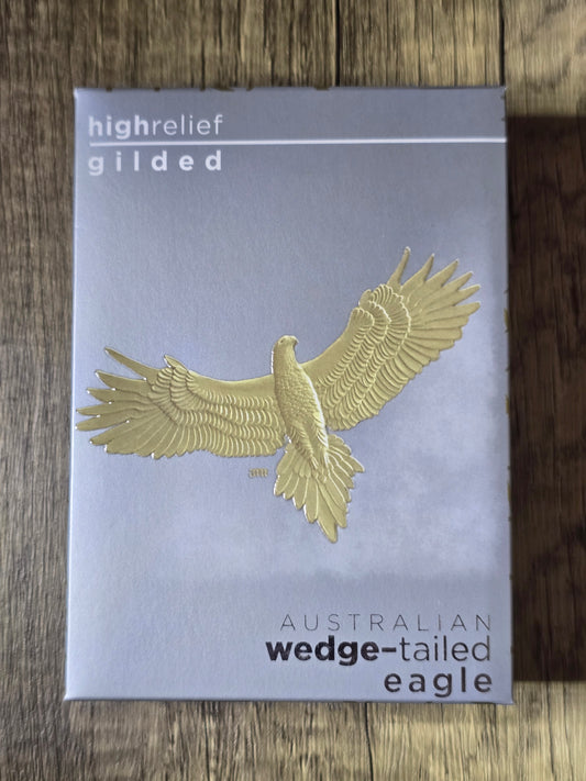 Wedge Tailed Eagle Gilded High Relief 1oz 2024