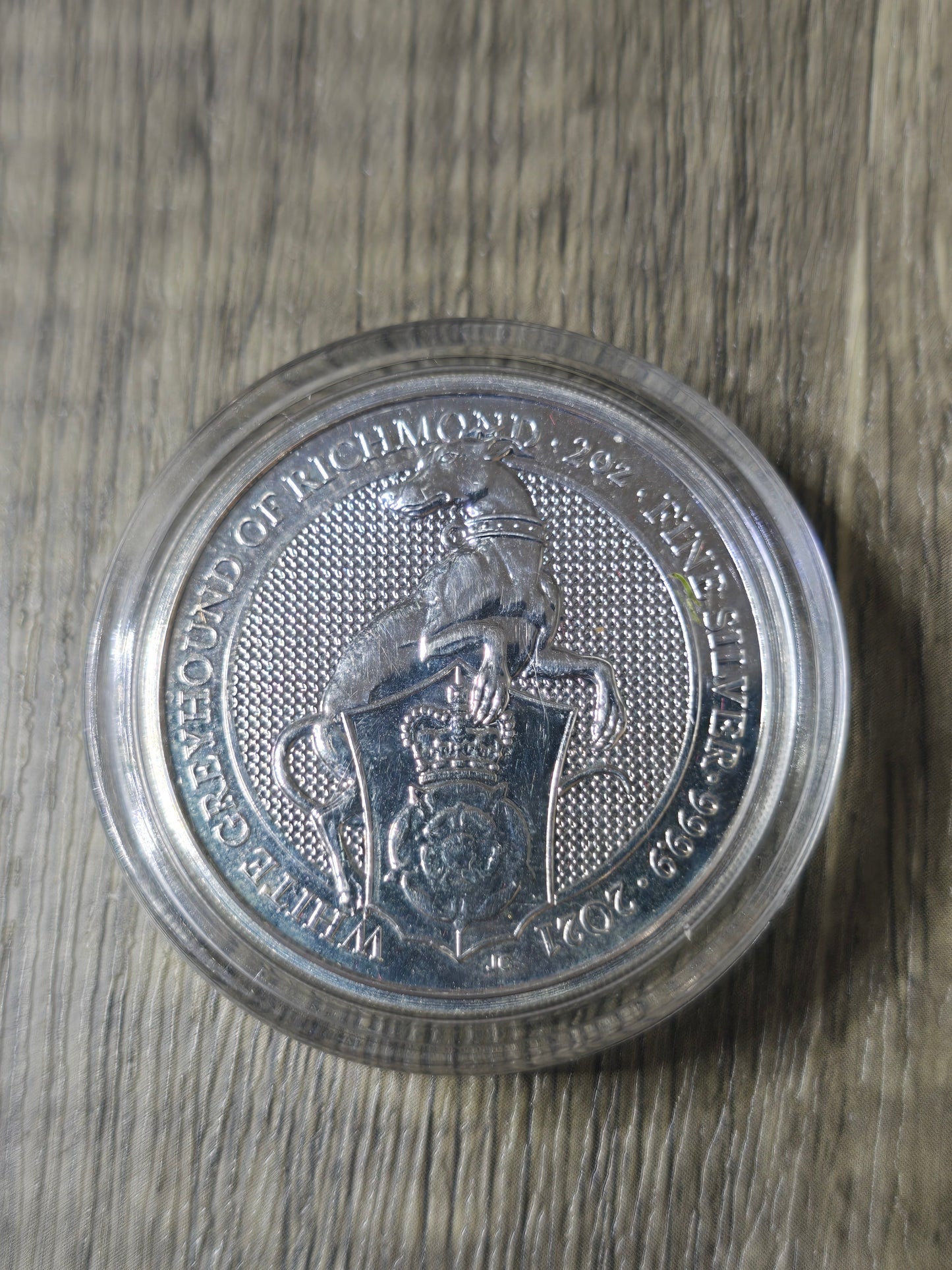 White Greyhound of Richmond (Queens Beasts) 2oz 2021