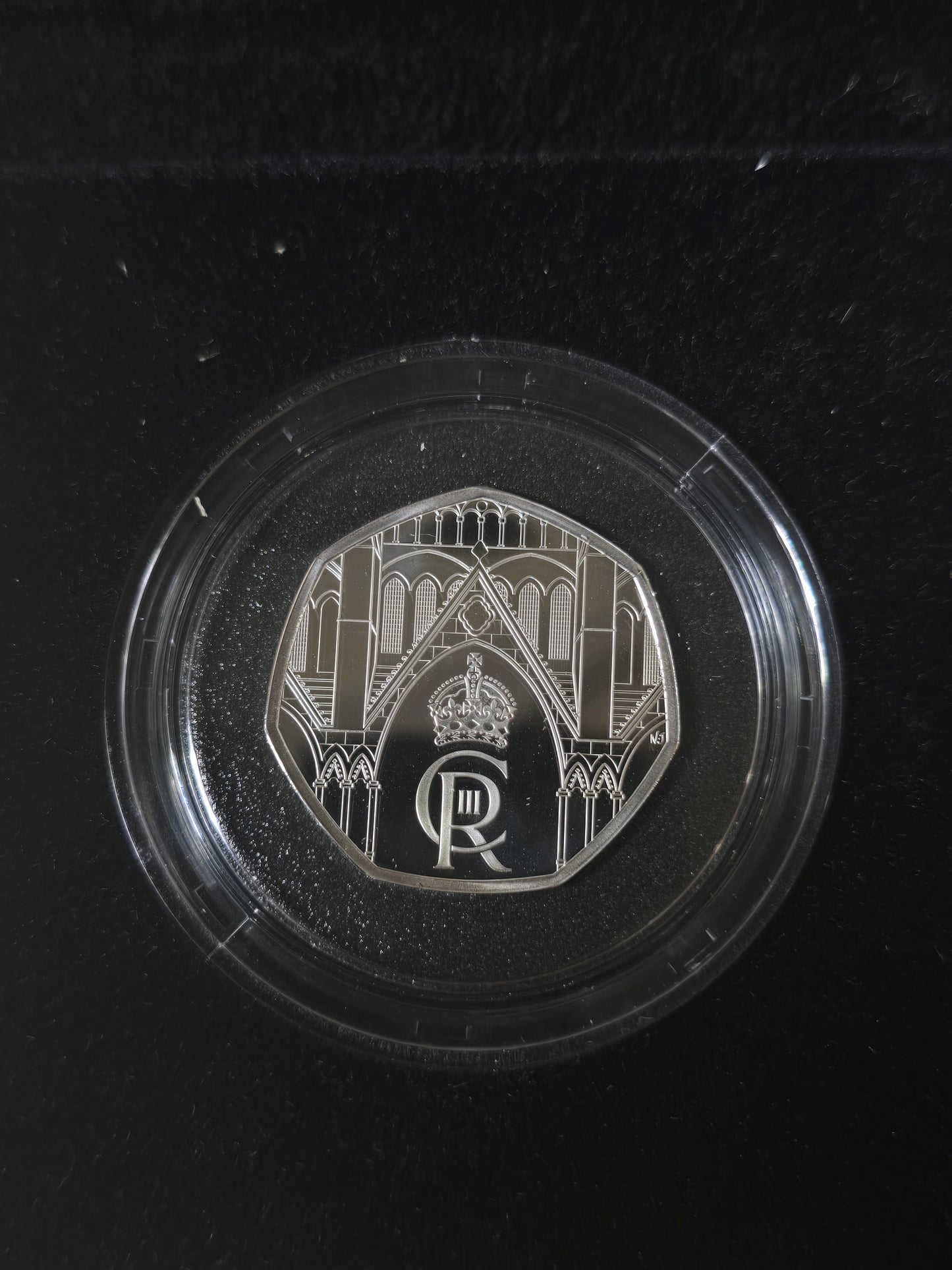 King Charles Coronation 50p Silver Proof 2023, UK Royal Mint