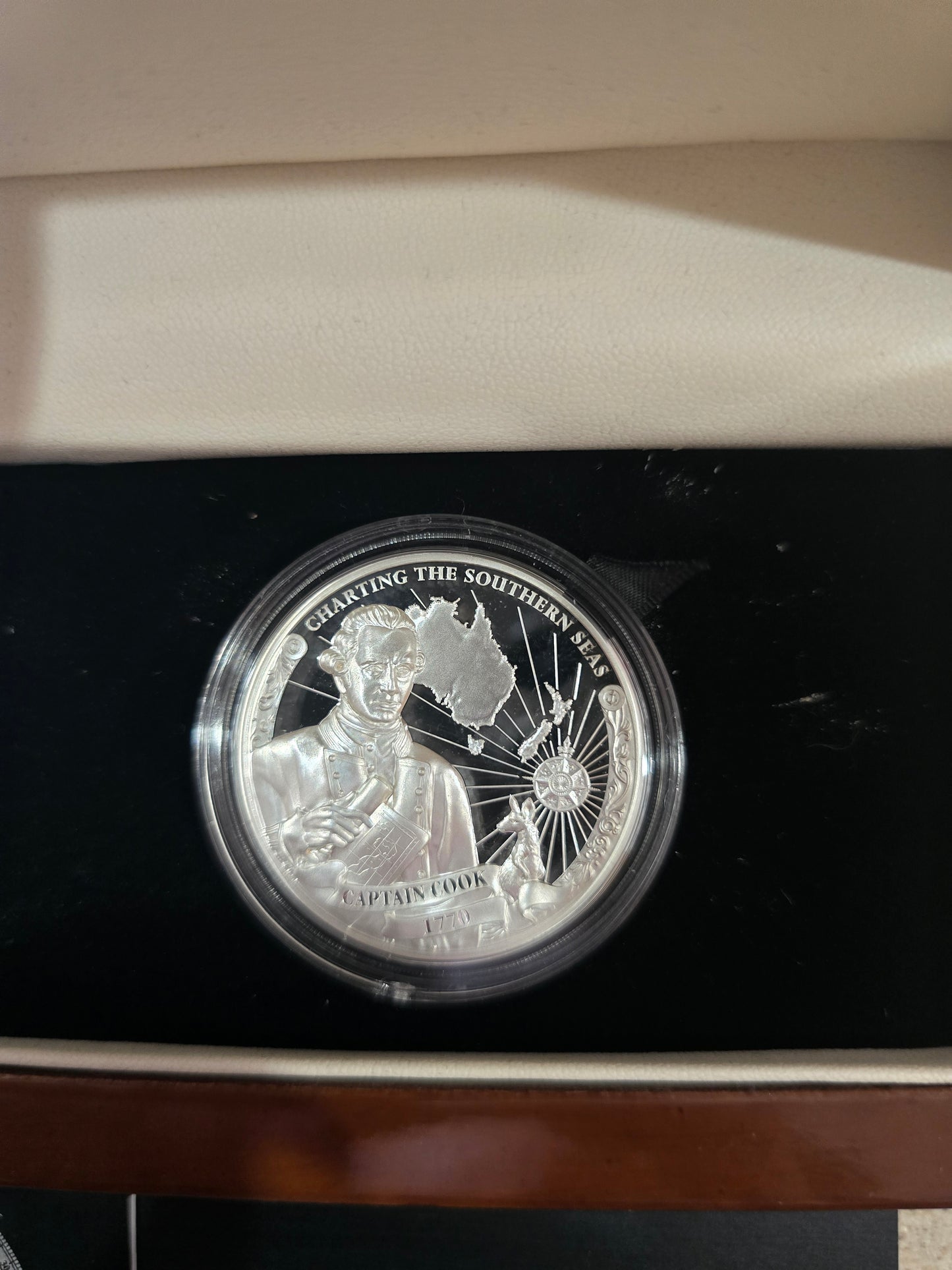 Captain Cook 1st Voyage Ultra High Relief 3-coin 1oz proof set