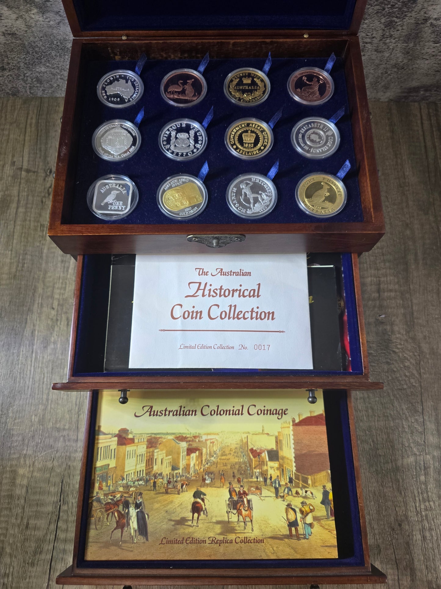 Australian Historical Coinage 12oz barrel silver set (2005-2006) Series I
