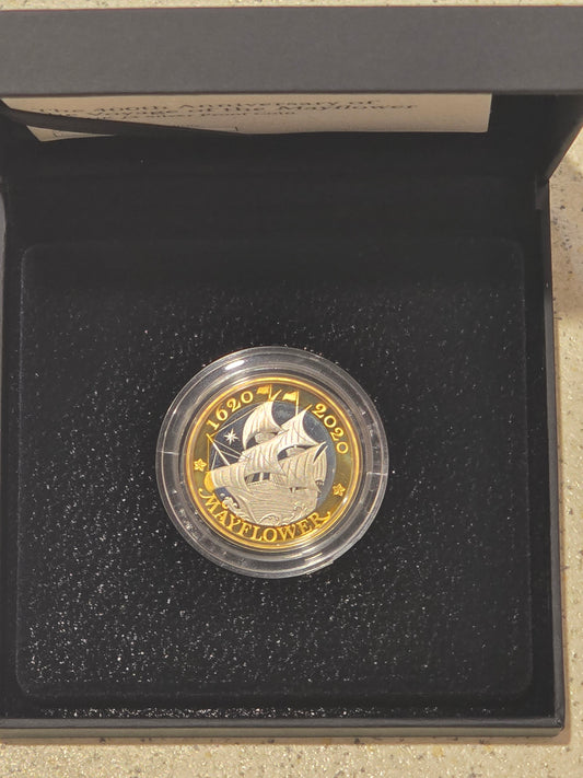 New Horizons - Mayflower 400th Anniversary silver proof £2 UK 2020