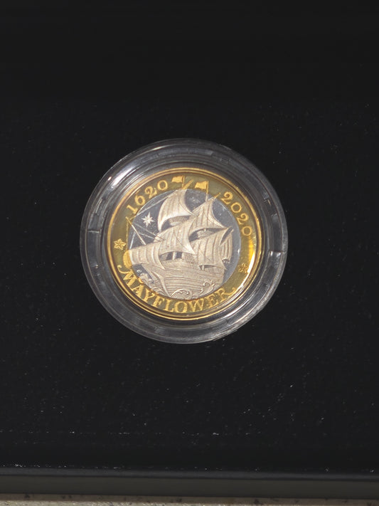 New Horizons - Mayflower 400th Anniversary silver proof £2 UK 2020