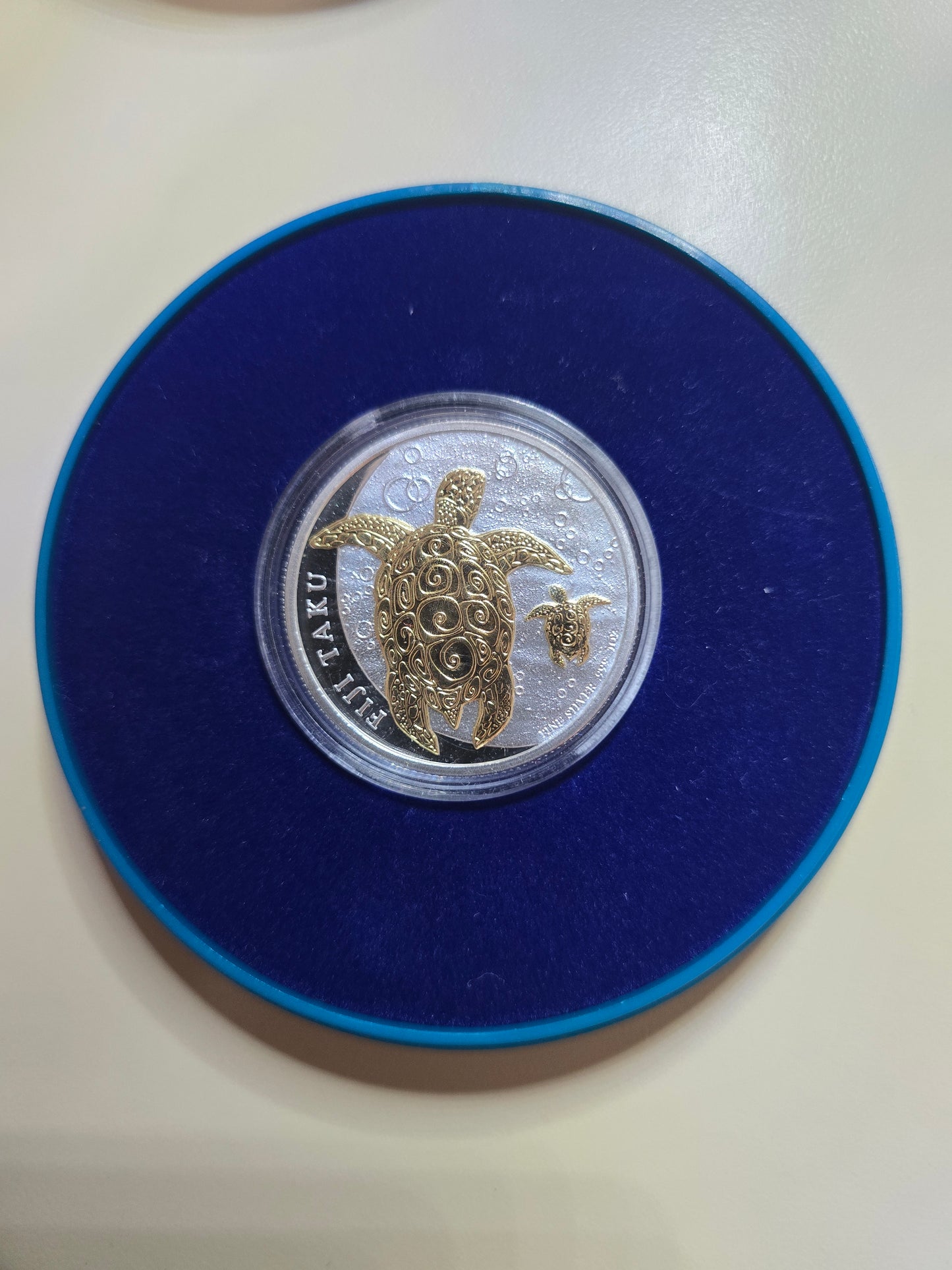 Fiji Double Taku 🐢 (turtle and baby) Gold Gild 1oz proof 2012