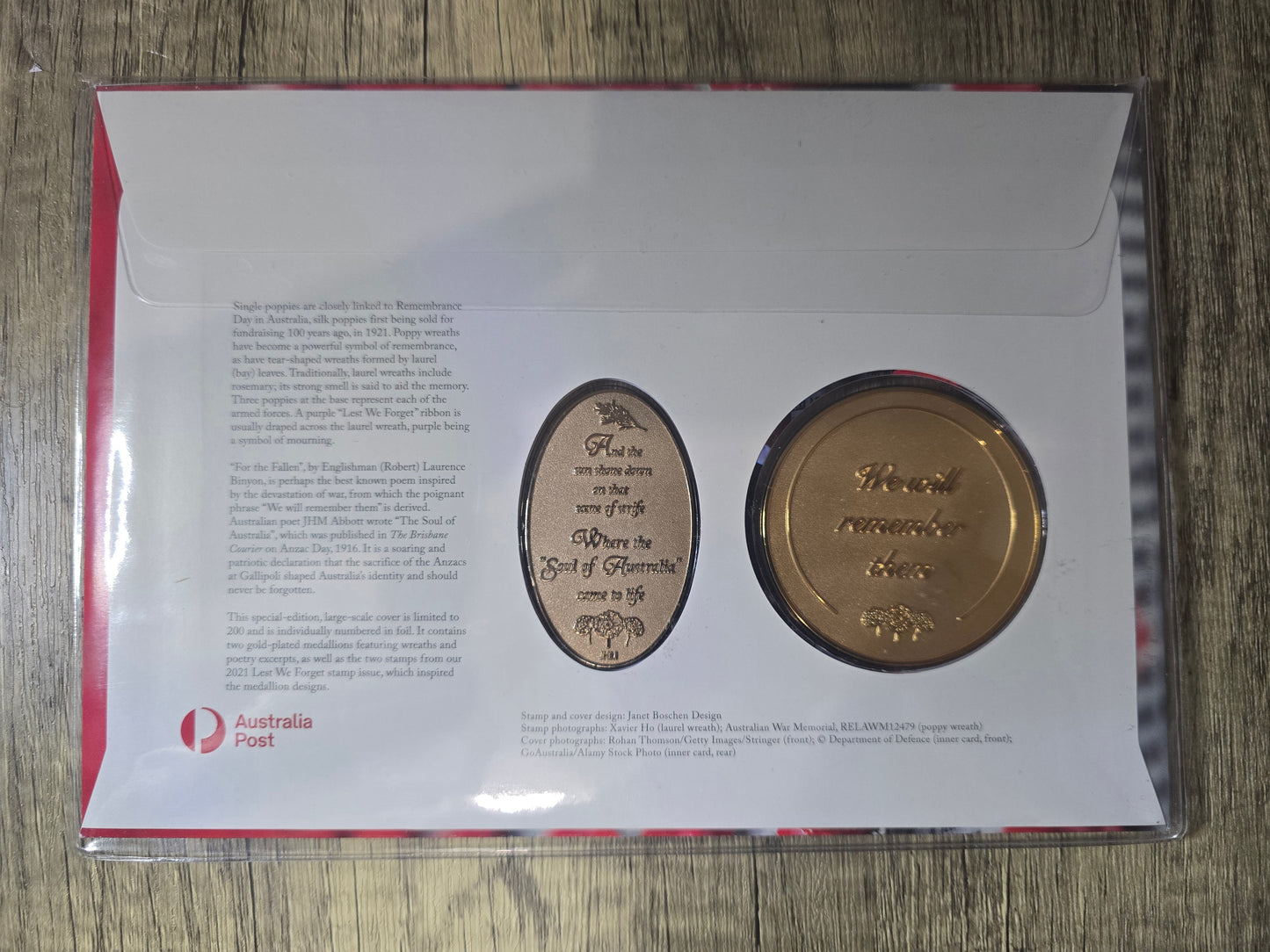 We Will Remember Them, Remembrance Day Impressions PMC