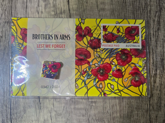 Brothers in Arms, Remembrance Poppy Magnet PMC 2024
