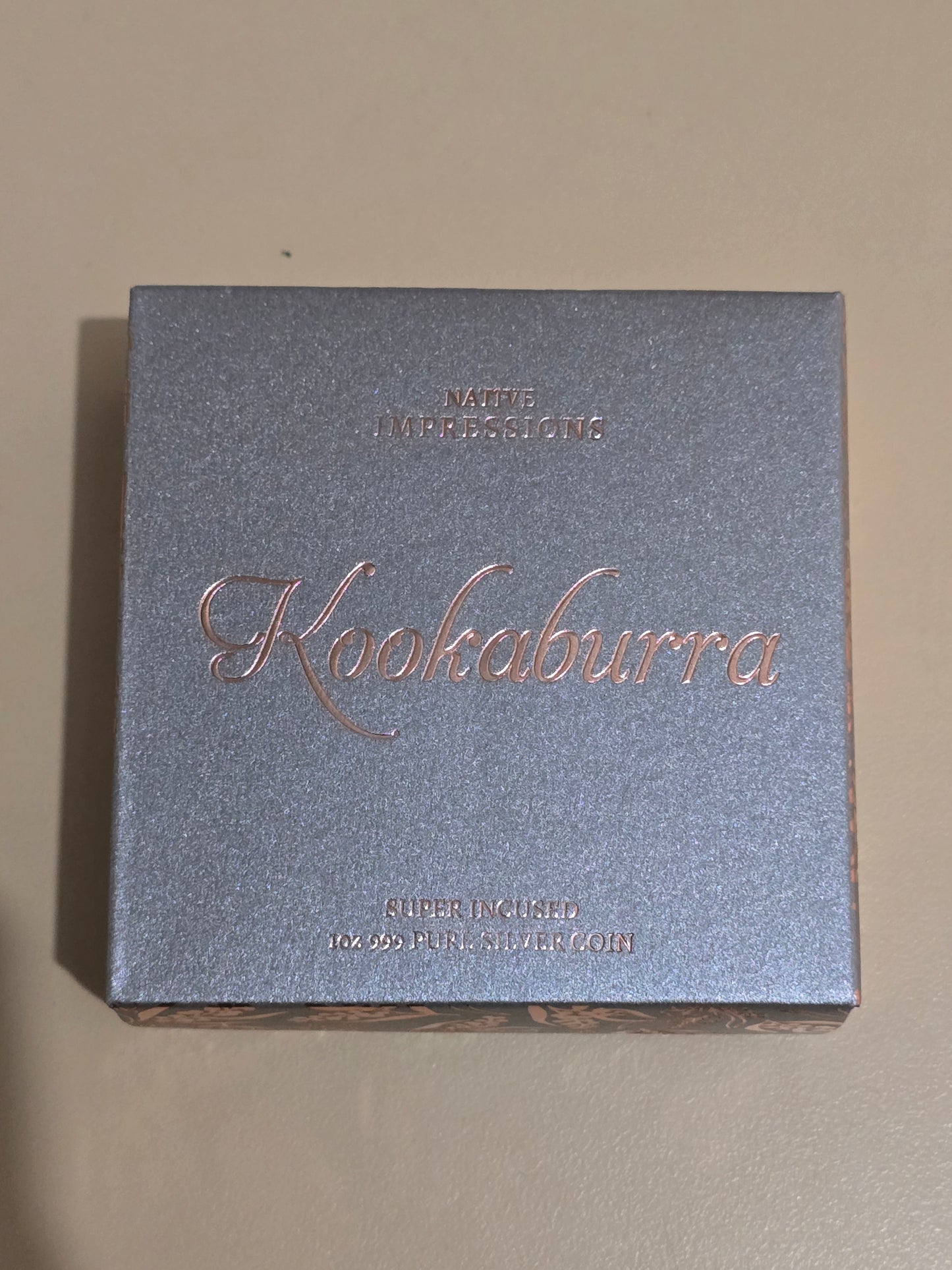 Native Impressions Kookaburra Super Incuse Rose Gold 1oz