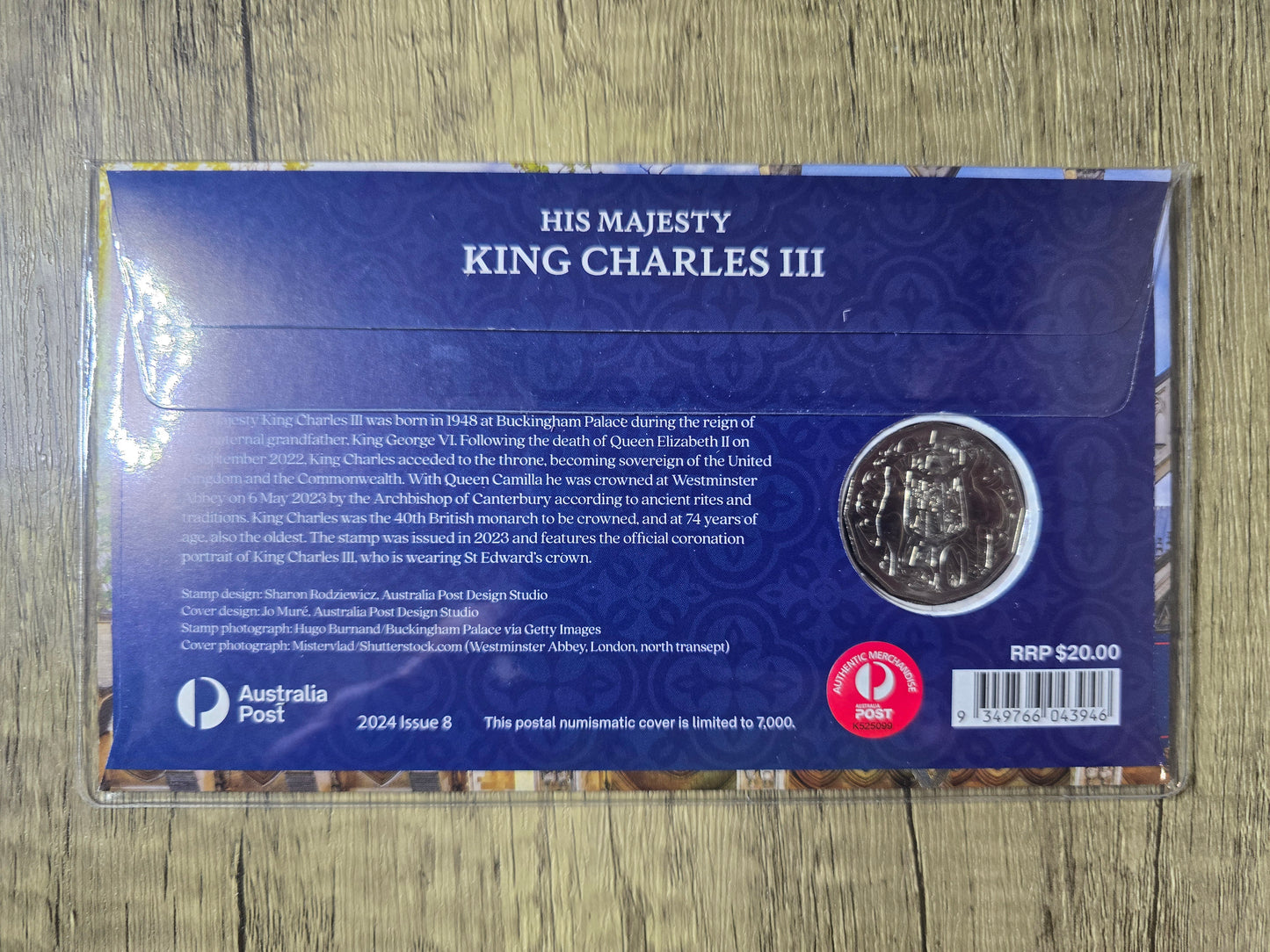 King Charles III 50c PNC 2025