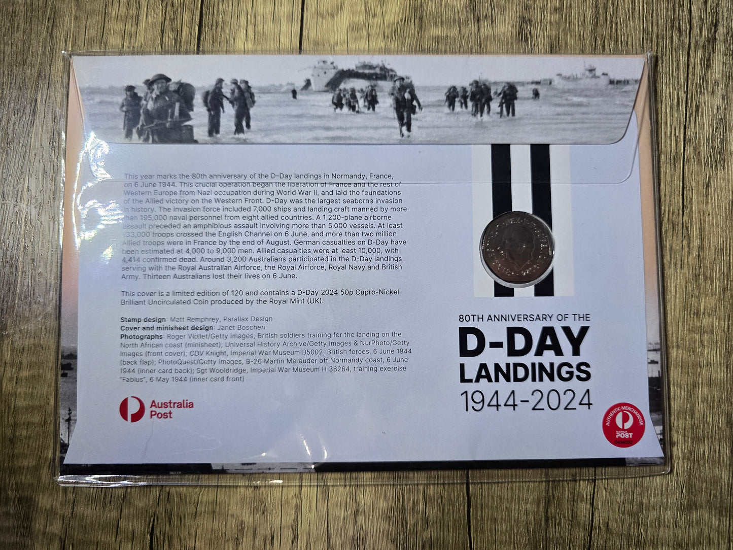 80th Anniversary of D-Day Landings (1944-2024) 50p Impressions PNC