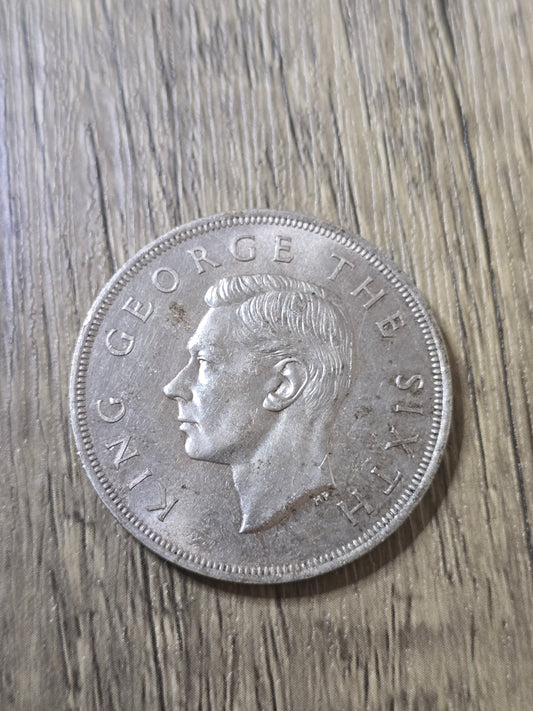 New Zealand 1949 One Crown