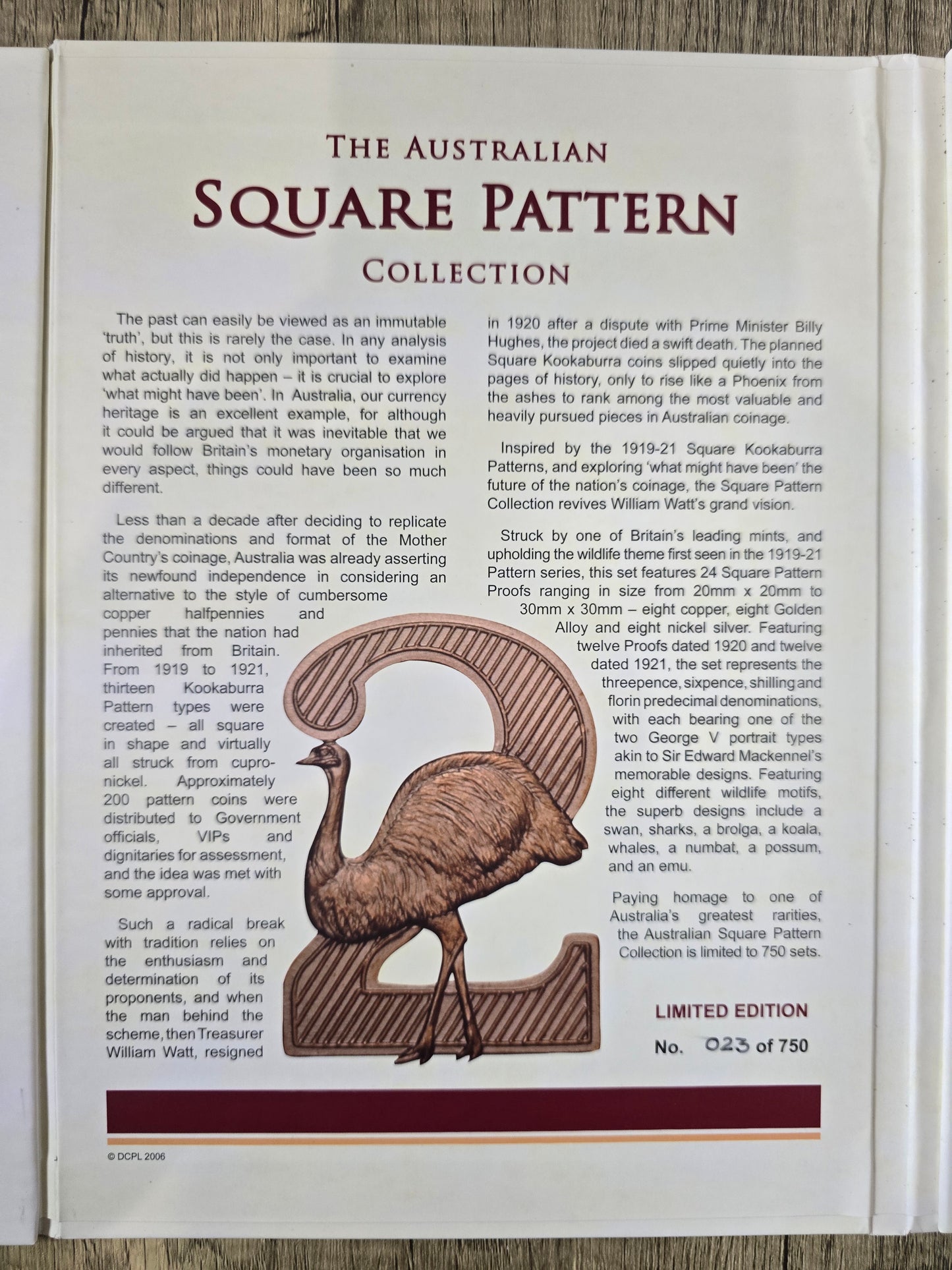 Square Pattern Penny Collection Folder Set 1920-1921