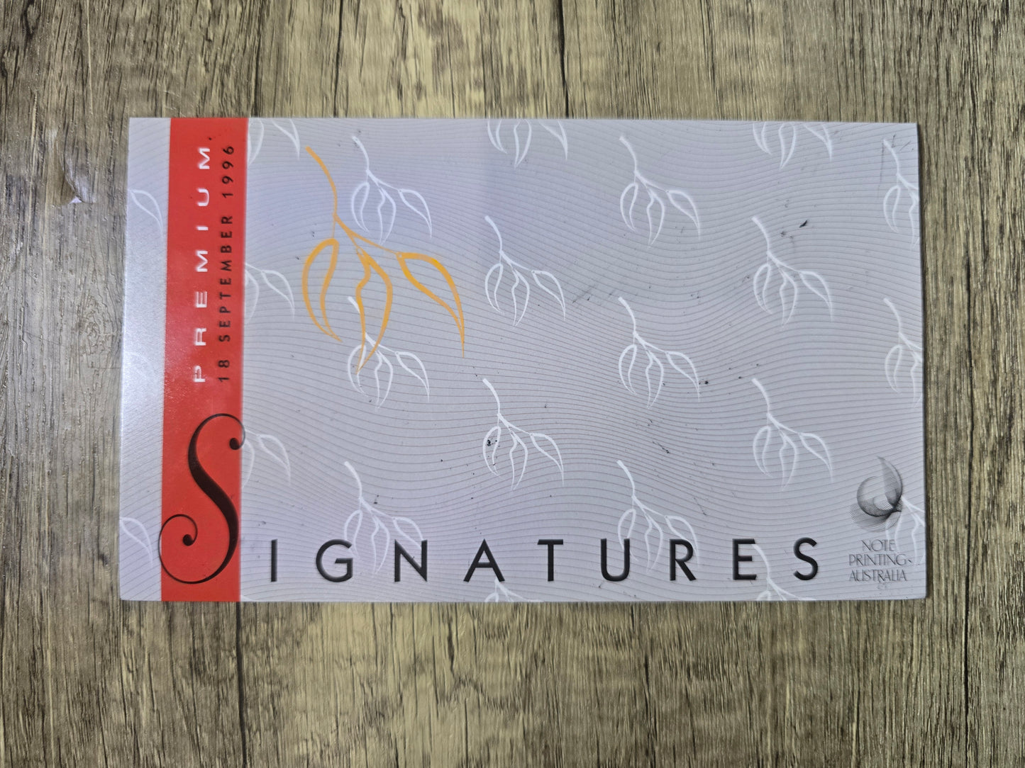 Signatures $5 Premium Folio 1996 (red serial)