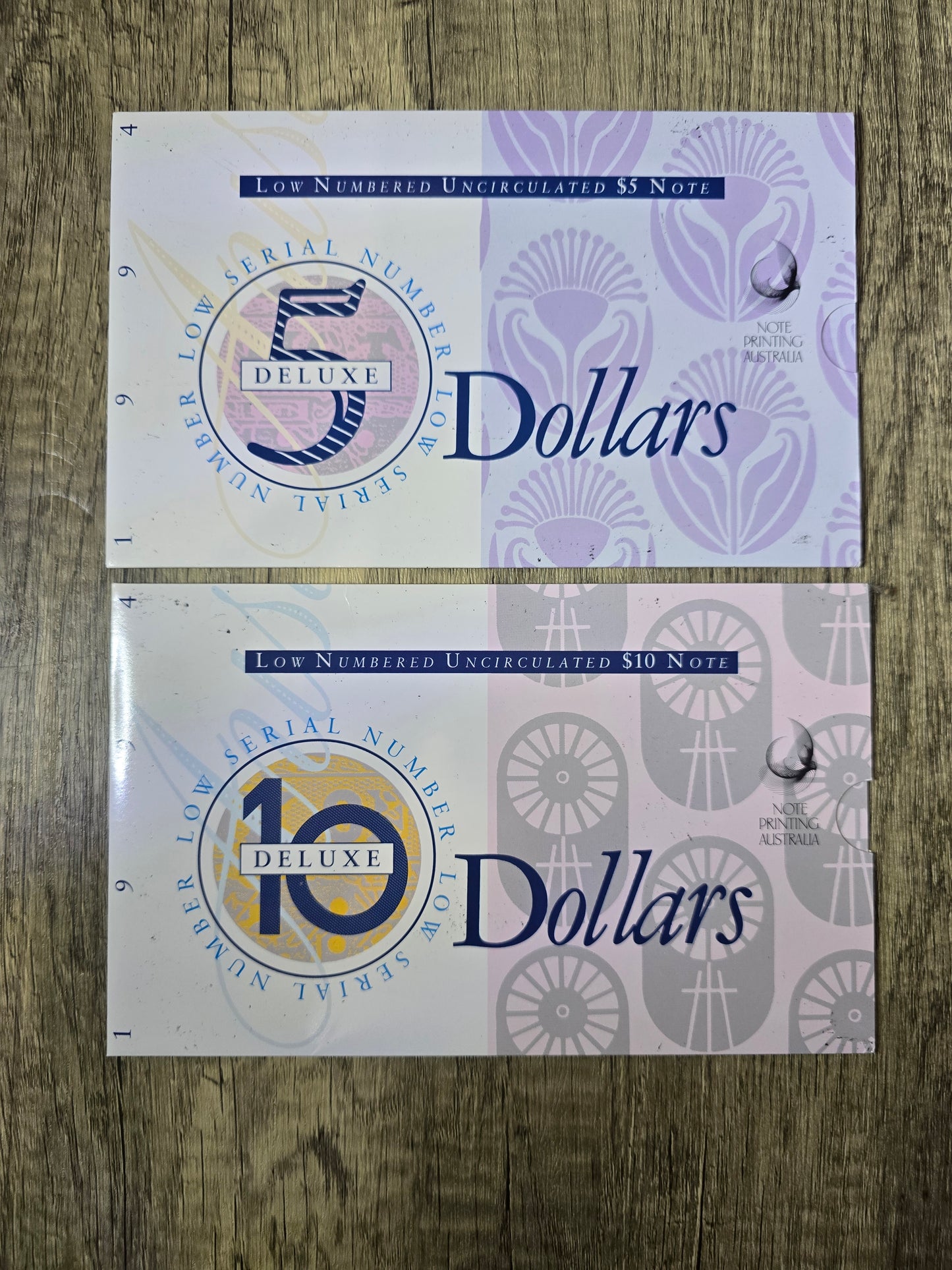 1994 low numbered $5/$10 matching serials AA #3759 (Black Serial)