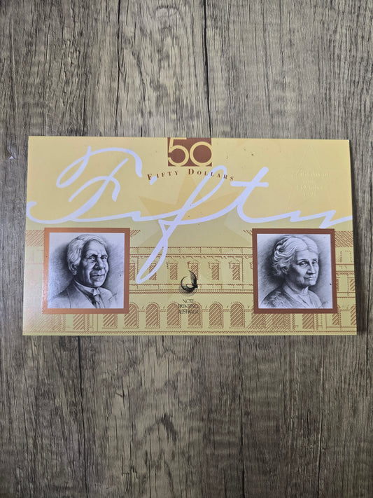 1995 $50 NPA Embossed Folio