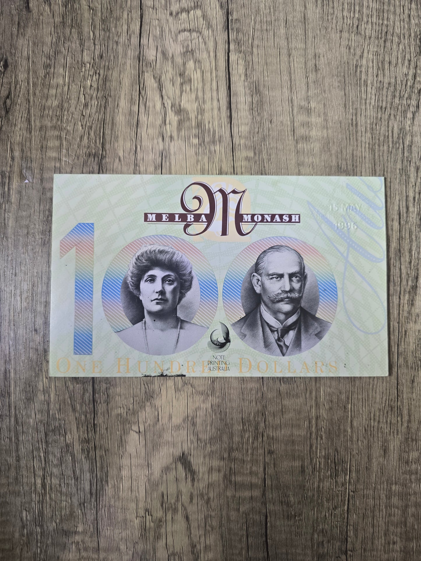 1996 $100 NPA Embossed Folio