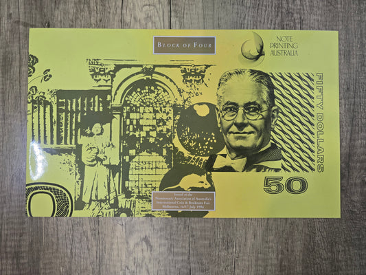 $50 Block of Four 1994 NPA Folio (Red Serial)