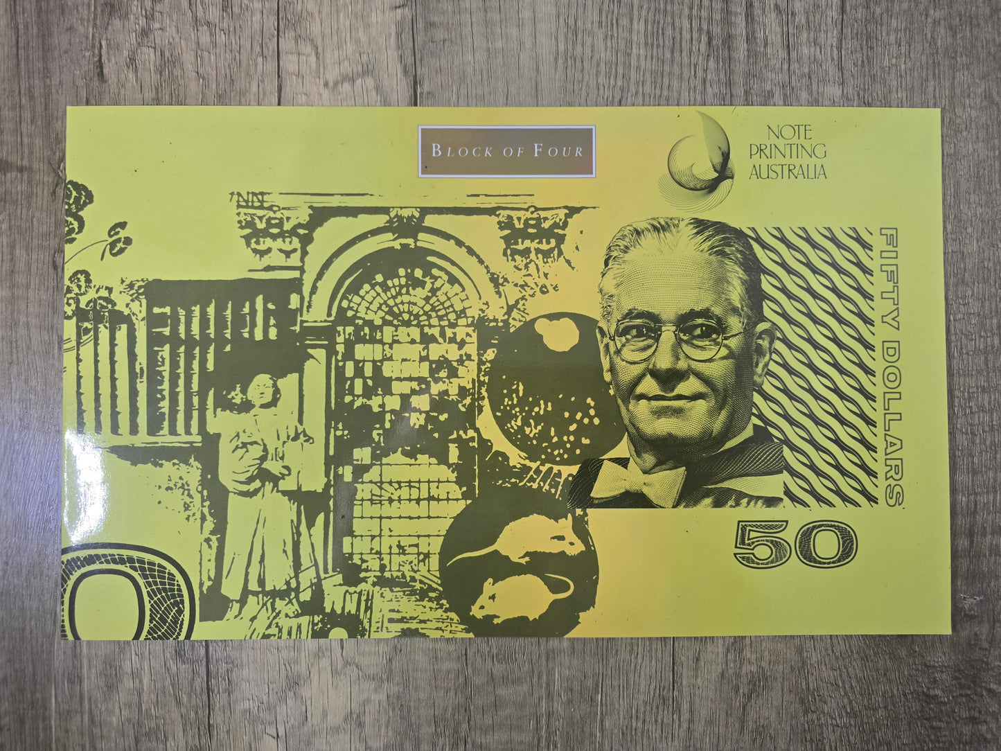 $50 Block of Four 1994 NPA Folio (Black Serial)