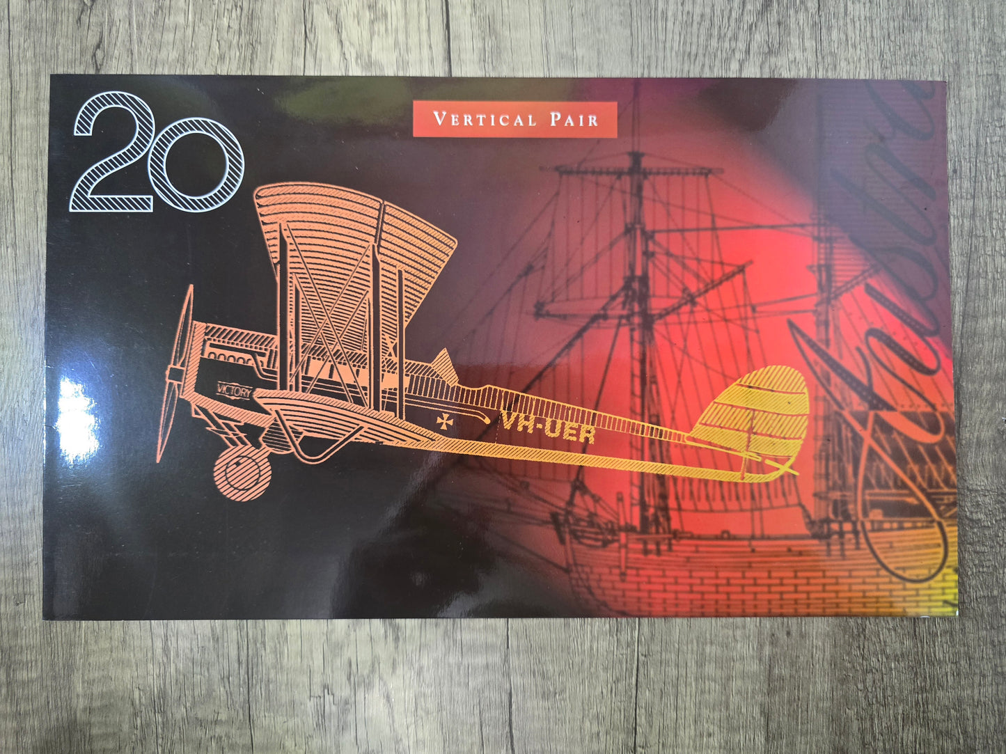 $20 Verticle Pair 1998 NPA Folio (Red Serial)