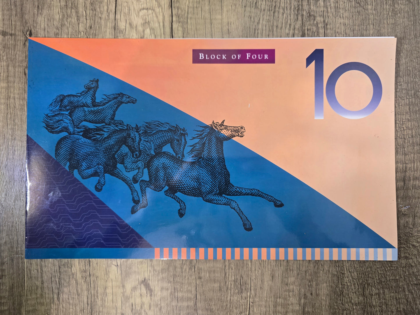 $10 Block of Four 1997 NPA Folio (Red Serial)