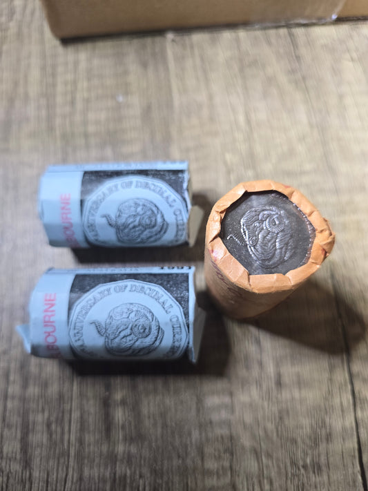 1991 RamsHead 50c RBA Rolls