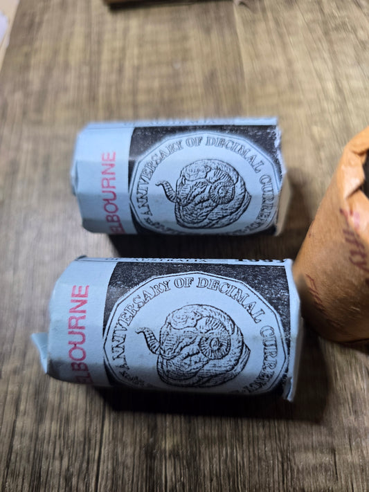 1991 RamsHead 50c RBA Rolls