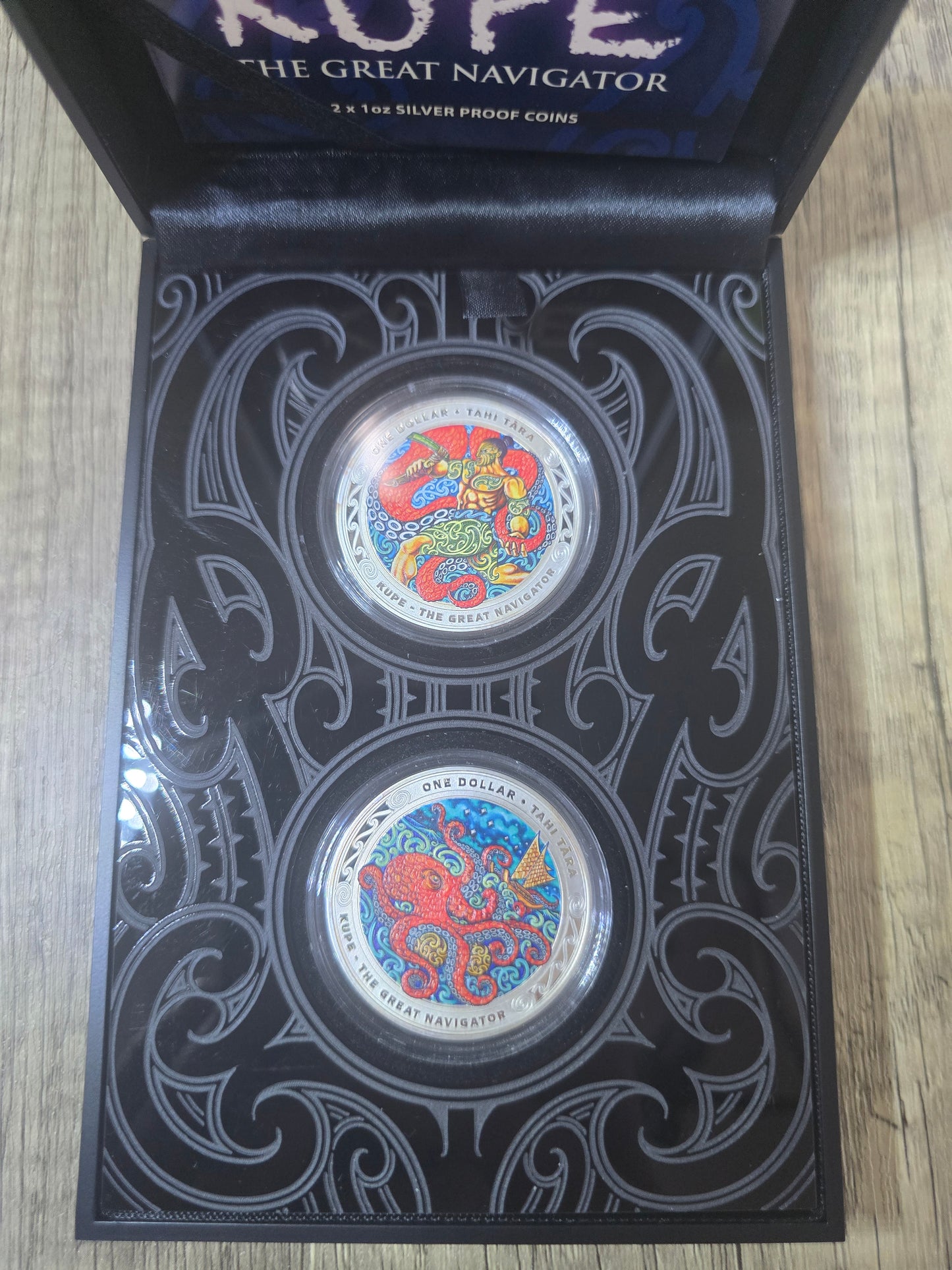 New Zealand Kupe Warrior coloured proof set 2019