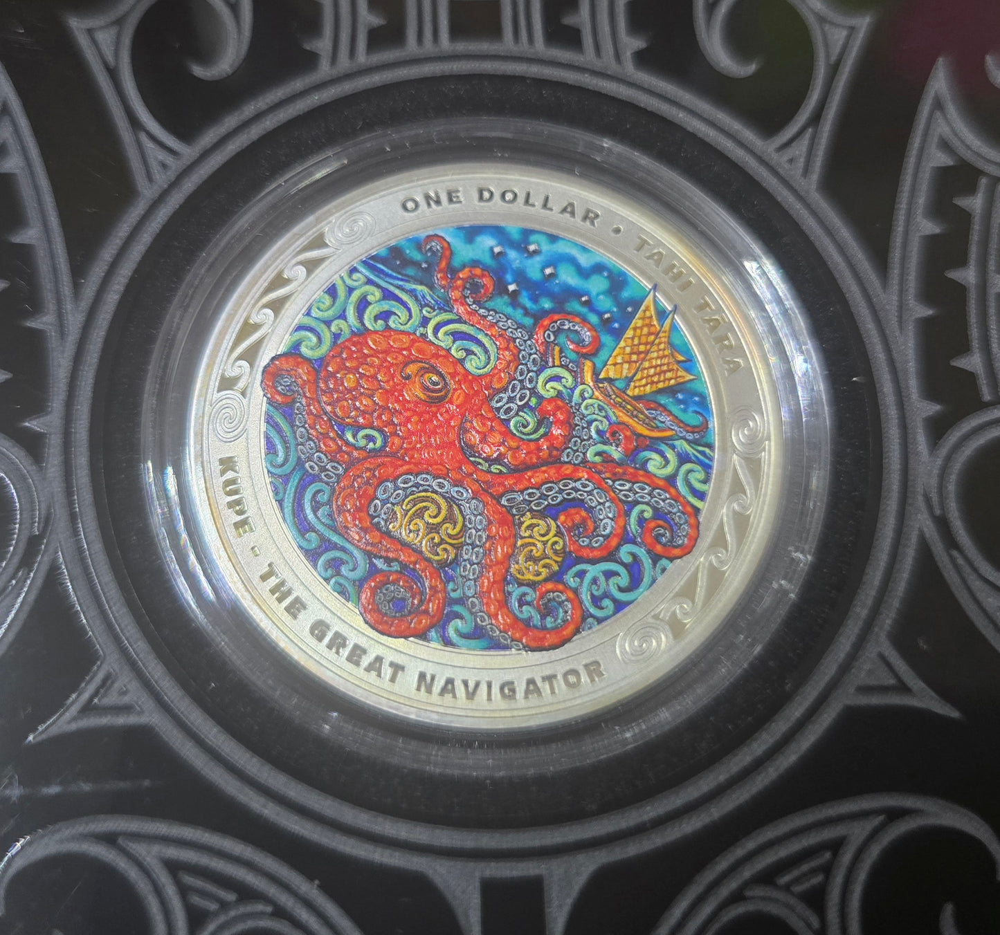 New Zealand Kupe Warrior coloured proof set 2019