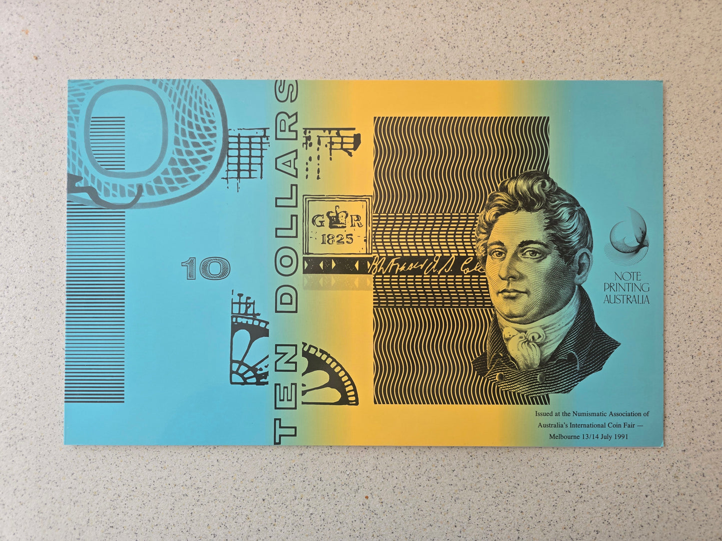 $10 Melbourne Coin Fair 1991 Block of Four NPA