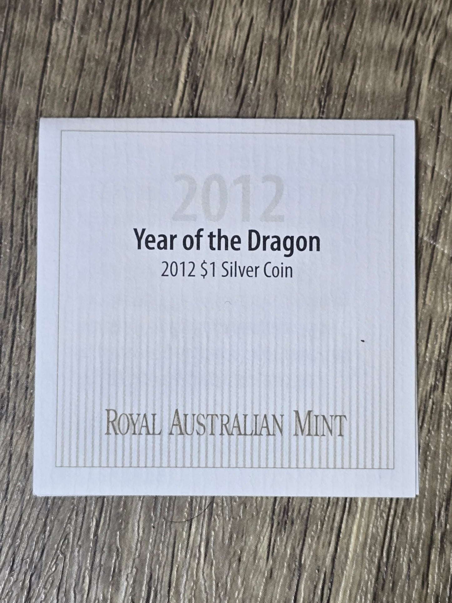 Dragon Lunar International 1oz 2012