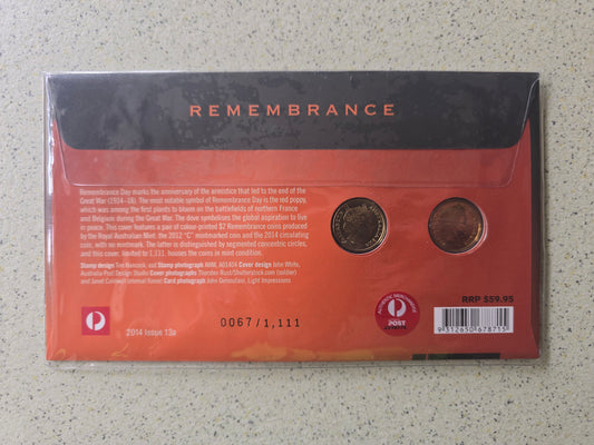 Remembrance Poppy-C/Dove $2 2014 Impressions