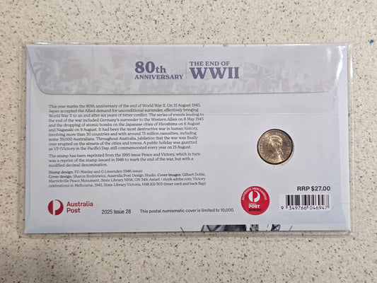 80th Anniversary The End of WW2 $2 Poppy PNC