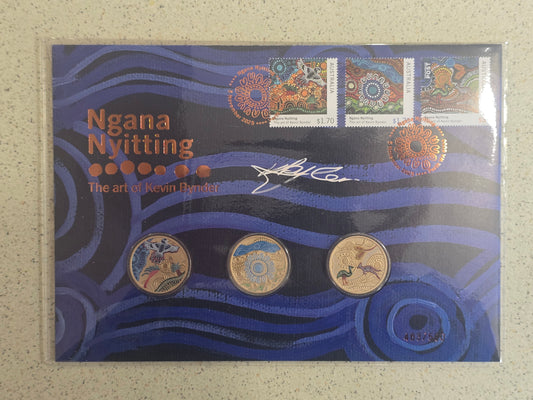 Ngana Nyitting, Signed Kevin Bynder 3-coin Impressions PNC 2025